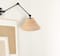 Hello Honey® 29" Black Metal Finish Coastal Adjustable Wall Sconce with Neutral Beige Rattan Shade